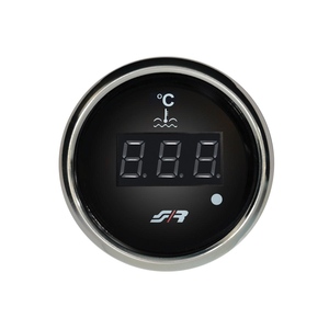 Moniteur numérique de température de l'eau pour voiture, thermomètre de température de l'eau pour voiture, bordure chromée - Product Image 1