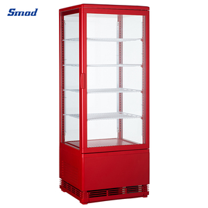 ตู้แช่เค้ก/เครื่องดื่มแบบตั้งตรง 4 ด้านกระจก รุ่น DSS-98R-3 สำหรับซุปเปอร์มาร์เก็ต ขายดี - Product Image 3