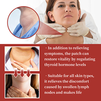 Patchs naturels à base d'herbes pour la thyroïde et les ganglions lymphatiques, pour soulager les gonflements du cou et favoriser le bien-être lymphatique