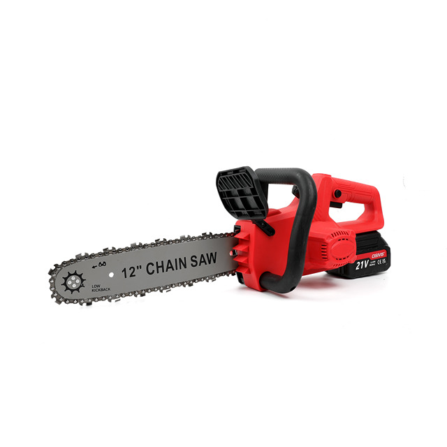 Wholesale Direct Sale 12 Inch 21V Electric Chain Saw with Battery Brushless Long Rope Power Chainsaw for Commercial Use