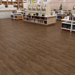 พื้นไม้พีวีซีตกแต่งใหม่พื้นล็อค SPC กันน้ำและทนต่อการสึกหรอพื้นหินพลาสติกเป็นมิตรกับสิ่งแวดล้อม - Product Image 1