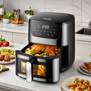 Four à friteuse numérique intelligent à usage commercial moderne pour la maison Langue de fonctionnement allemande Grill d'appareil de cuisine sain sans huile pour - Product Image 2