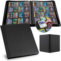 Album de cartes personnalisé à 9 pochettes avec fermeture éclair, en cuir PU imperméable, 360 pochettes pour cartes de jeu TCG
