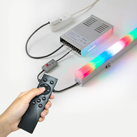 Programmable couleur SPI DMX numérique Pixel LED linéaire RGB Disco barre lumineuse SMD5050 adressable rondelles murales