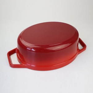 Olla Ovalada de <span class=keywords><strong>Hierro</strong></span> <span class=keywords><strong>Fundido</strong></span> con Revestimiento de Esmalte Antiadherente de Alta Calidad para Cocinar en la Cocina - Product Image 4