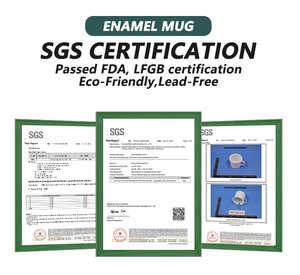 Caneca Esmaltada de Metal para Acampamento 4/8/12oz Portátil com Borda Arredondada e Logotipo Personalizado para Atacado - Product Image 6