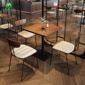 Conjunto <span class=keywords><strong>de</strong></span> Mesa <span class=keywords><strong>y</strong></span> <span class=keywords><strong>Sillas</strong></span> <span class=keywords><strong>de</strong></span> <span class=keywords><strong>Madera</strong></span> Contemporáneo <span class=keywords><strong>para</strong></span> <span class=keywords><strong>Restaurante</strong></span>, con Diseño Ecológico <span class=keywords><strong>y</strong></span> Duradero <span class=keywords><strong>para</strong></span> Uso Comercial - Product Image 4
