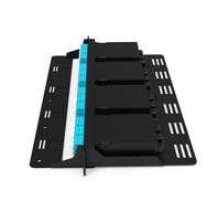 Boîtier de montage en rack 1U Easy Go haute densité pour panneau de brassage de fibres MPO 144 fibres, pouvant contenir jusqu'à 4 cassettes ou panneaux FHD