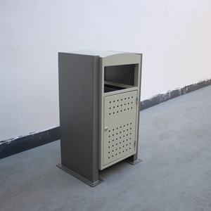 Gavin contenitori per il riciclaggio di metallo all'aperto contenitore per la raccolta dei rifiuti di raccolta dei rifiuti cestino della spazzatura in metallo bidone di selezione - Product Image 3