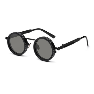 Polarized Round <b>Sunglasses</b> ND9 Adjustable Dimming Men Women Retro Punk Men's Fishing Eyeglasses Outdoor Shades UV400 - Product Image 1