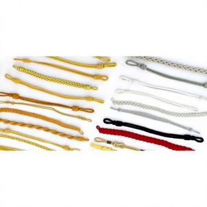 Cordon en macramé doré classique et cérémoniel, tressé et enduit, pour vêtements, personnalisable, haute ténacité - Product Image 2