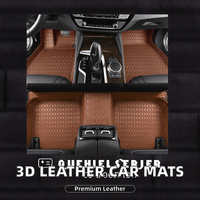 Nouvelle conception 2022, ensemble complet de 3 pièces, cuir 3D 5D de luxe, antidérapant, rouge, simple couche, épaisseur 18 mm, tapis de sol de voiture Ecosport Santa Fe Wrangler