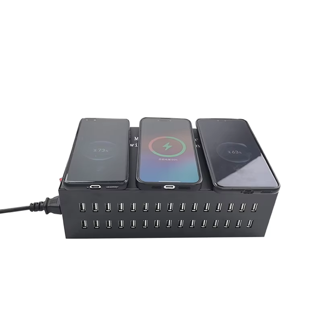 Multi Ports Phone Charging Dock Wireless Charger+USB Charger High-power Charging Pile 3-bit 110/220V