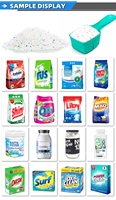 Machine d'emballage automatique pour sacs de 1 kg, 2 kg, 5 kg de lessive en poudre, machine de remplissage et d'emballage de poudre détergente