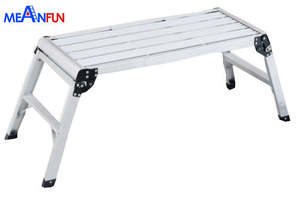 Petite échelle télescopique en aluminium pratique plate-forme de travail simple pour escabeau de <span class=keywords><strong>lavage</strong></span> de voiture pour un accès facile - Product Image 3