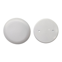 Acier enduit de poudre blanche de CETL 8 po. Couvercle de plafond vierge de 5 "de diamètre couvercle de boîte de ventilateur de plafond blanc rond pour boîtier électrique de 4"