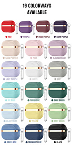 เคสหูฟังซิลิโคนกันกระแทกพร้อมที่จับกันลื่นสำหรับ <span class=keywords><strong>airpods</strong></span> 1/2/3/4 & <span class=keywords><strong>airpods</strong></span> <span class=keywords><strong>Pro</strong></span> 2 - Product Image 6