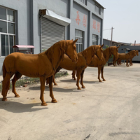 Statues de chevaux décoratives en fonte pour l'extérieur