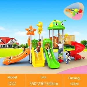 Torre <span class=keywords><strong>de</strong></span> Juegos Infantil Grande para Exteriores con Tobogán, Columpio y Estructura <span class=keywords><strong>de</strong></span> Escalada para McDonald's y Restaurantes - Product Image 2