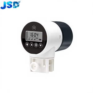 Distributeur automatique de nourriture pour poissons JSD, minuteur pour aquarium, 4 modes automatiques, alimentation manuelle, écran LCD, charge USB - Product Image 1