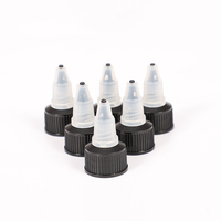 Bouchon à visser noir pour bouteille 20mm 24mm 28mm, avec traitement de finition du col 20-410 24-410 28-410