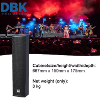 Altavoces de Columna Pasivos de 4x4 Pulgadas al por Mayor, Sistema de PA, Equipo de Sonido Profesional para Iglesias y Eventos
