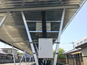 Système de carport <span class=keywords><strong>solaire</strong></span> en aluminium, silicium monocristallin, silicium polycristallin, batterie lithium-ion pour usage domestique, montage au sol - Product Image 3