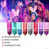 Crème de teinture pour les cheveux de marque privée nouveau design bleu vert ruban noir rose rouge coloration des cheveux crème de couleur de teinture pour les cheveux
