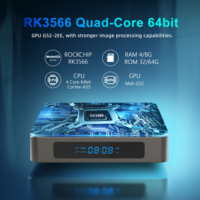 Boîtier TV X96 X6 RK3566 8 Go de RAM 64 Go/128 Go de ROM Android 12.0 Double Wifi 2.4g/5g Boîtier en métal 4k Smart Android 11.0