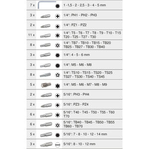 Jeu de douilles haute précision Made In France 1/4 ''3/8'' 1/2 ''195 pièces Kit d'outils complet conçu pour les professionnels - Product Image 4