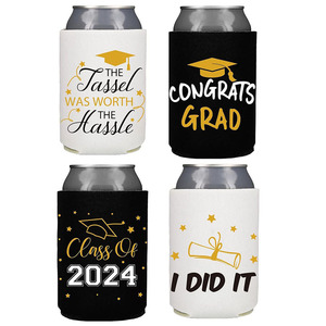 Manchon isotherme pliable universel personnalisé en néoprène <span class=keywords><strong>de</strong></span> 12 oz pour canettes, idéal pour la sublimation, pour fêtes - Product Image 4