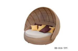 Patio giardino esterno mobili di lusso in alluminio corda lettini esterno <span class=keywords><strong>mare</strong></span> giorno letto spiaggia lettini rotondi con cuscino - Product Image 6