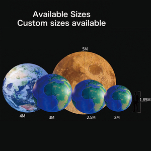 Ballons publicitaires gonflables : planètes de la Système solaire (Terre, Lune, Mars, Soleil, Jupiter, Vénus, Saturne, Uranus, Neptune) avec LED - Product Image 2