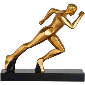 Gold Modern Art Runner Model Resin Ornaments Suitable for Office Desk Home Entrance Decoration - Product Image 6