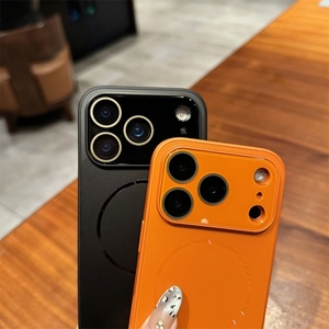 Funda Magnética Mate Electrochapada Esmerilada para iPhone 17 16 Pro Max 15 14 13 12 17 Air con Protección de Lente y Cubierta de Cristal - Product Image 4