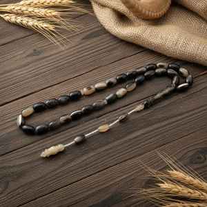 Cuentas de Cuerno de Búfalo para Tasbih, Artesanía Natural Hecha a Mano, Cuentas Devocionales para Meditación, Reflexión y Práctica Religiosa Tradicional - Product Image 1