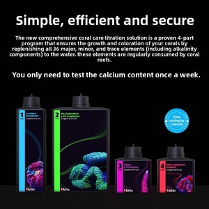 Kit di Cura del Corallo in 4 Parti Red Sea, Integratore di Calcio, Magnesio, Fosforo, Potassio, Ferro ed Elementi Traccia per Acquari - Product Image 5