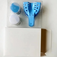 Kits de Moules de Fabrication de Grillz Dentaires DIY, Kits de Moulage en Pâte, Plateaux en Plastique, Matériau d'Empreinte en Silicone, Pâte Dentaire