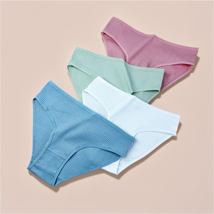Slip da <span class=keywords><strong>Donna</strong></span> in Cotone a Vita Bassa con Stampa Intrecciata, Morbidi e Traspiranti, <span class=keywords><strong>Taglie</strong></span> <span class=keywords><strong>Forti</strong></span>, Prezzo Conveniente - Product Image 3