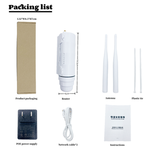 Enrutador impermeable y a prueba de polvo para exteriores, 2,4G, 300Mbps, 802.11b/n/<span class=keywords><strong>g4G</strong></span>, WiFi inalámbrico con fuente de alimentación POE, superventas - Product Image 6