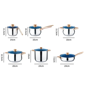 12-Piece Stainless Steel Non-Stick <b>Cookware</b> <b>Set</b>-Kitchen Pots and Pans - Product Image 5