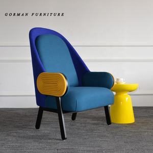 Chaise <span class=keywords><strong>de</strong></span> salon paul Gorman moderne à dossier haut, meuble <span class=keywords><strong>de</strong></span> luxe, style Pop, 2000 kg - Product Image 2