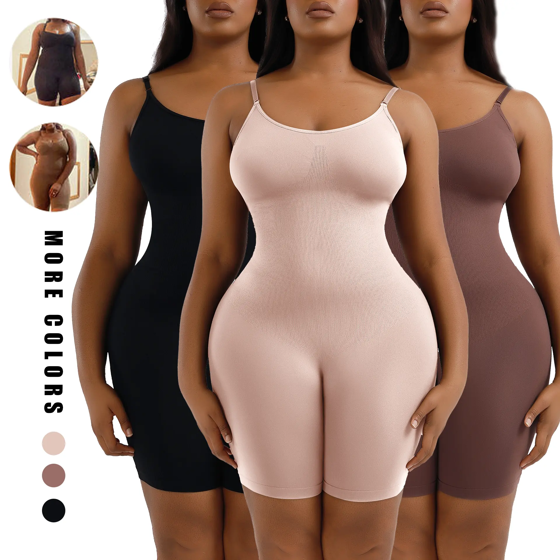 Custom Service Corset Jumpsuit Full Shapewear High Elastic Enhancer Butt Lifter Shaper Women Seamless Body Shaper For Women