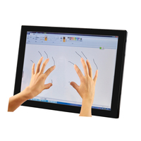 Moniteur tactile capacitif 8 pouces IP65 étanche avec entrée VGA pour usage industriel