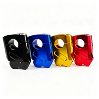 Penyangga Stang Motor 22mm CNC Aluminium Alloy, Klem Pengangkat Stang, Braket Pemasangan