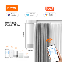 Motor de Cortina Inteligente WiFi Tuya, Controlado por Google Home y Alexa, Automático, para Sala de Estar, Baño, Oficina, Material Ecológico
