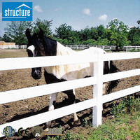 Clôture pour chevaux en PVC écologique, matériau recyclable, fermes durables et écologiques, imperméable, anti-rongeurs, garantie 30 ans