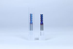 Fresa de Precisión de 65HRC y 4mm, Recubierta de Carburo con Nanométrico Azul, 65 Grados, ODM OEM, para Fresado de Alta Velocidad - Product Image 5