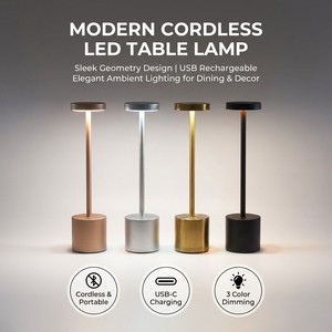 Restaurant Hotel bar Bedroom Home Decor LED Wireless Reading Charging Lamp <strong>Touch</strong> Sensor Desktop Night <strong>Light</strong> - Product Image 1
