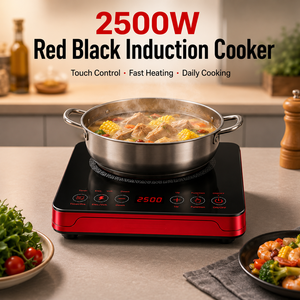 Placa de Inducción Individual con Función de Banco de Energía, Pantalla Táctil Versátil, Funciones para Cocinar y Freír, Ahorro de Energía, 2500W, Uso Doméstico KI02024 - Product Image 2